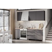 Готовая кухня Mio Tesoro Денвер 1.6м (графит серый/дуб сонома) - Превью изображения №8 — Интернет-магазин Time-Shop