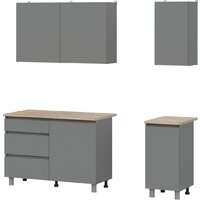 Готовая кухня Mio Tesoro Денвер 1.6м (графит серый/дуб сонома) - Превью изображения №5 — Интернет-магазин Time-Shop