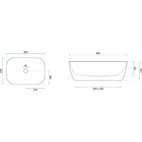 Умывальник Rea Belinda (белый матовый/золотистый) - Превью изображения №6 — Интернет-магазин Time-Shop