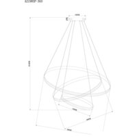 Подвесная люстра Arte Lamp Meridiana A2198SP-3GO - Превью изображения №5 — Интернет-магазин Time-Shop