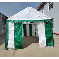 Тент-шатер Sundays Party 3x6 м (белый/зеленый) - Превью изображения №2 — Интернет-магазин Time-Shop