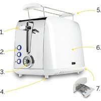 Тостер Yoer Crystal T02W - Превью изображения №9 — Интернет-магазин Time-Shop