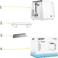 Тостер Yoer Crystal T02W - Превью изображения №11 — Интернет-магазин Time-Shop