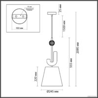 Подвесная люстра Odeon Light Bagel 5410/1 - Превью изображения №2 — Интернет-магазин Time-Shop