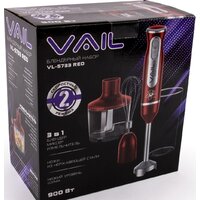 Погружной блендер Vail VL-5733 (красный) - Превью изображения №16 — Интернет-магазин Time-Shop