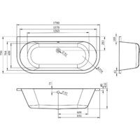 Ванна Lavinia Boho Art 170x75 3708075P - Превью изображения №3 — Интернет-магазин Time-Shop