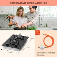 Варочная панель Klarstein Firetale 2 (черный) - Превью изображения №2 — Интернет-магазин Time-Shop