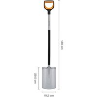 Лопата штыковая прямая Fiskars 1066730 - Превью изображения №3 — Интернет-магазин Time-Shop