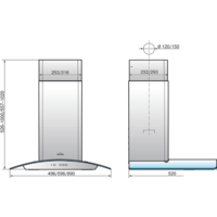 Кухонная вытяжка Elikor Аметист 90П-650-К3Д (черный) - Превью изображения №6 — Интернет-магазин Time-Shop