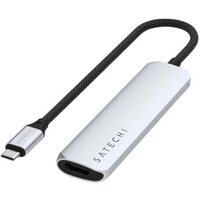 Satechi 4-in-1 USB-C Slim Multiport Adapter 4K ST-P4SS (серебристый)
