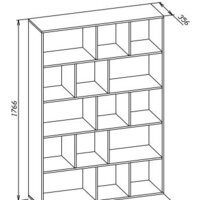 Стеллаж Сокол СТ-15 (дуб делано) - Превью изображения №3 — Интернет-магазин Time-Shop
