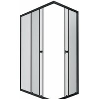 Triton Вента Блэк А1 120х80 без поддона (прозрачное стекло)