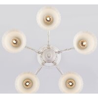 Люстра средней высоты Евросвет 60107/8 (Белый с золотом) - Превью изображения №2 — Интернет-магазин Time-Shop