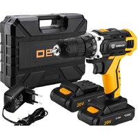 Deko DKCD20FU-Li SET 3 063-4172 (с 2-мя АКБ, кейс, набор оснастки)