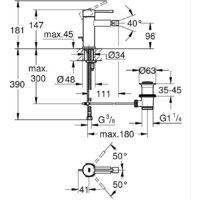 Смеситель Grohe Essence S 24178DC1 - Превью изображения №3 — Интернет-магазин Time-Shop