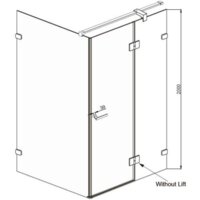 Душевой уголок Ambassador Abner 10011103R 120х80 - Превью изображения №9 — Интернет-магазин Time-Shop