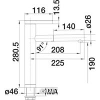 Смеситель Blanco Linee-S Silgranit (белый) [518441] - Превью изображения №2 — Интернет-магазин Time-Shop