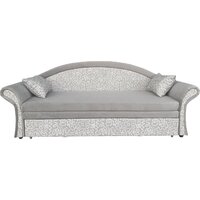 Диван Анмикс Риччи (светло-бежевый, велюр/принт инкас) - Превью изображения №2 — Интернет-магазин Time-Shop