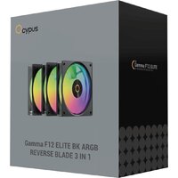 Комплект вентиляторов для корпуса Ocypus Gamma F12 Elite BK ARGB Reverse Blade 3IN1 - Превью изображения №10 — Интернет-магазин Time-Shop