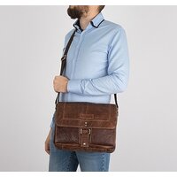 Сумка через плечо Poshete 253-1311-1-DBW (коричневый) - Превью изображения №11 — Интернет-магазин Time-Shop