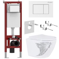 Roxen Antares Tornado в комплекте с инсталляцией Asten Readle Zentralmodul с белой кнопкой