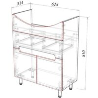  Garda Тумба под умывальник Marko-113 65 Т_ум_1ящ_2дв_650_Marko - Превью изображения №5 — Интернет-магазин Time-Shop