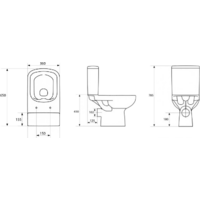 Унитаз напольный Cersanit Colour Clean On 011 KO-COL011-3/5-COn-DL - Превью изображения №4 — Интернет-магазин Time-Shop
