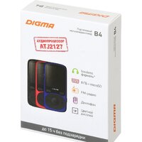 Плеер MP3 Digma B4 8GB (синий) - Превью изображения №8 — Интернет-магазин Time-Shop
