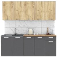 Интерлиния Мила Лайт 2.0 (дуб золотой-антрацит-дуб бунратти)