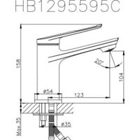 Смеситель Haiba HB10595 (хром) - Превью изображения №2 — Интернет-магазин Time-Shop
