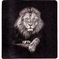 Плед Arya Lion 8680943247339 200x220 (черный) - Превью изображения №2 — Интернет-магазин Time-Shop