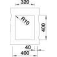 Кухонная мойка Blanco Subline 320-U 527160 (мягкий белый) - Превью изображения №3 — Интернет-магазин Time-Shop