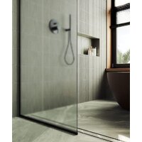 Душевая стенка MaybahGlass 195x89 MGD-690-6у (сатин стекло/черный) - Превью изображения №3 — Интернет-магазин Time-Shop