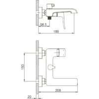 Смеситель Gappo G3250-8 - Превью изображения №2 — Интернет-магазин Time-Shop