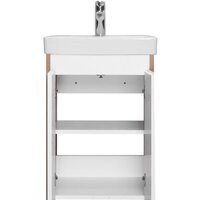  Акватон Тумба под умывальник Сканди Doors 45 1A278701SDZ90 (белый/дуб рустикальный) - Превью изображения №5 — Интернет-магазин Time-Shop