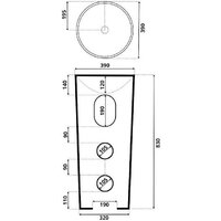 Умывальник Roxen Lila 570905 - Превью изображения №2 — Интернет-магазин Time-Shop