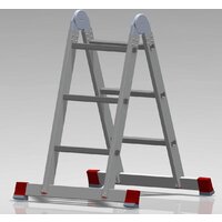 Лестница-трансформер Новая высота NV 331 шарнирная 2x3 ступени - Превью изображения №3 — Интернет-магазин Time-Shop