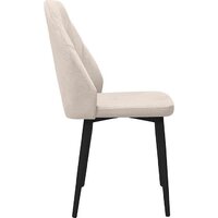 Стул Трия Капри конус Т2 исп.2 (черный муар/велюр бежевый) - Превью изображения №2 — Интернет-магазин Time-Shop