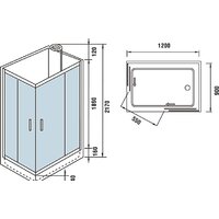 Душевая кабина WeltWasser WW500 Laine 1201 - Превью изображения №8 — Интернет-магазин Time-Shop