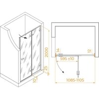 Душевая дверь RGW SV-004Gr 353200411-110 - Превью изображения №2 — Интернет-магазин Time-Shop