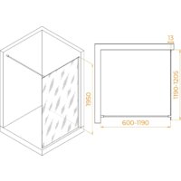 Душевая стенка RGW WA-010G 351001012-16 120 (золото/прозрачное стекло) - Превью изображения №2 — Интернет-магазин Time-Shop