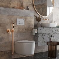 Унитаз подвесной Roxen Simple Compact 530120-01 Rimless Soft Close - Превью изображения №5 — Интернет-магазин Time-Shop