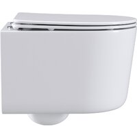 Унитаз подвесной Roxen Simple Compact 530120-01 Rimless Soft Close - Превью изображения №9 — Интернет-магазин Time-Shop