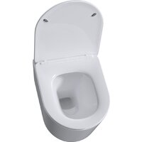 Унитаз подвесной Roxen Simple Compact 530120-01 Rimless Soft Close - Превью изображения №8 — Интернет-магазин Time-Shop