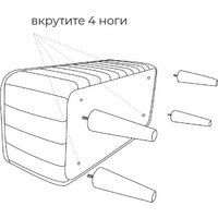 Банкетка MONOFIX Одос Принт (тропики/микровелюр) - Превью изображения №2 — Интернет-магазин Time-Shop