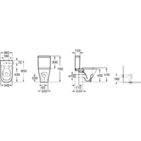 Унитаз напольный Roca The Gap [342477000] (без бачка, без сиденья) - Превью изображения №4 — Интернет-магазин Time-Shop