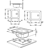 Кухонная мойка Smeg VS45-P3 - Превью изображения №3 — Интернет-магазин Time-Shop