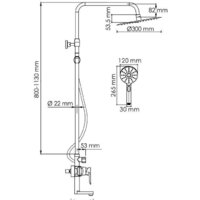 Душевая система  Wasserkraft A166.116.127.087.CH - Превью изображения №3 — Интернет-магазин Time-Shop