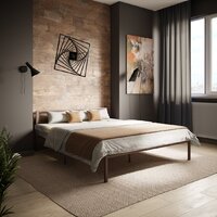 Кровать Князев Мебель Берта БА.160.190.Б (коричневый муар) - Превью изображения №3 — Интернет-магазин Time-Shop