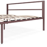 Кровать Князев Мебель Берта БА.160.190.Б (коричневый муар) - Превью изображения №2 — Интернет-магазин Time-Shop